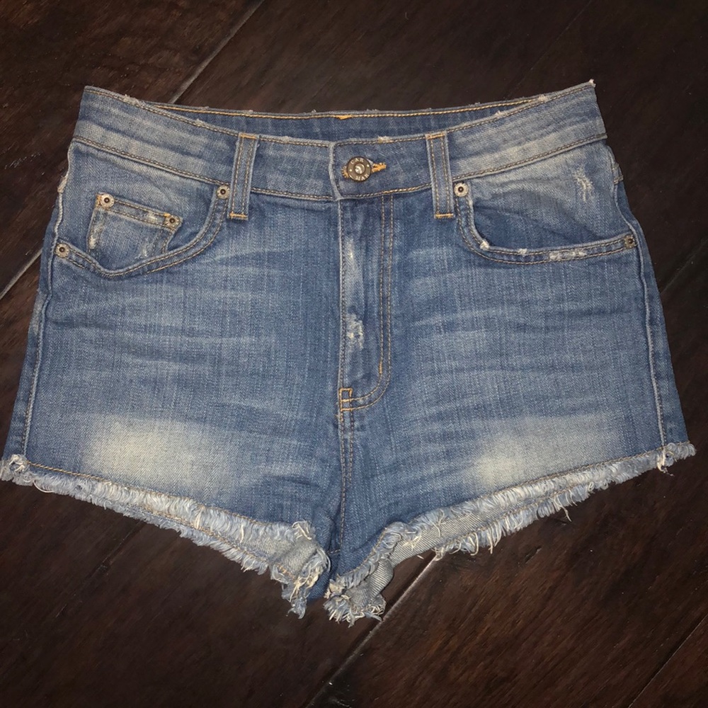 CARMAR High-waisted Denim Shorts
